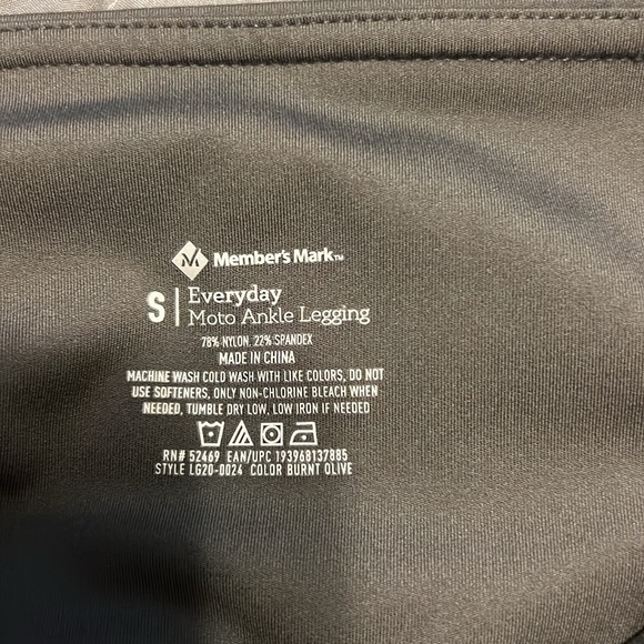 Everyday Moto ankle, High Rise leggings, army green, Size Small, NWT - Picture 9 of 9